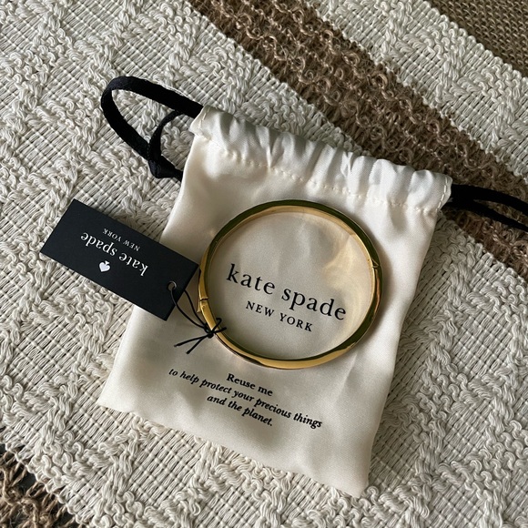 Kate Spade ♠️ Black Bangle Bracelet NWT - Picture 2 of 3